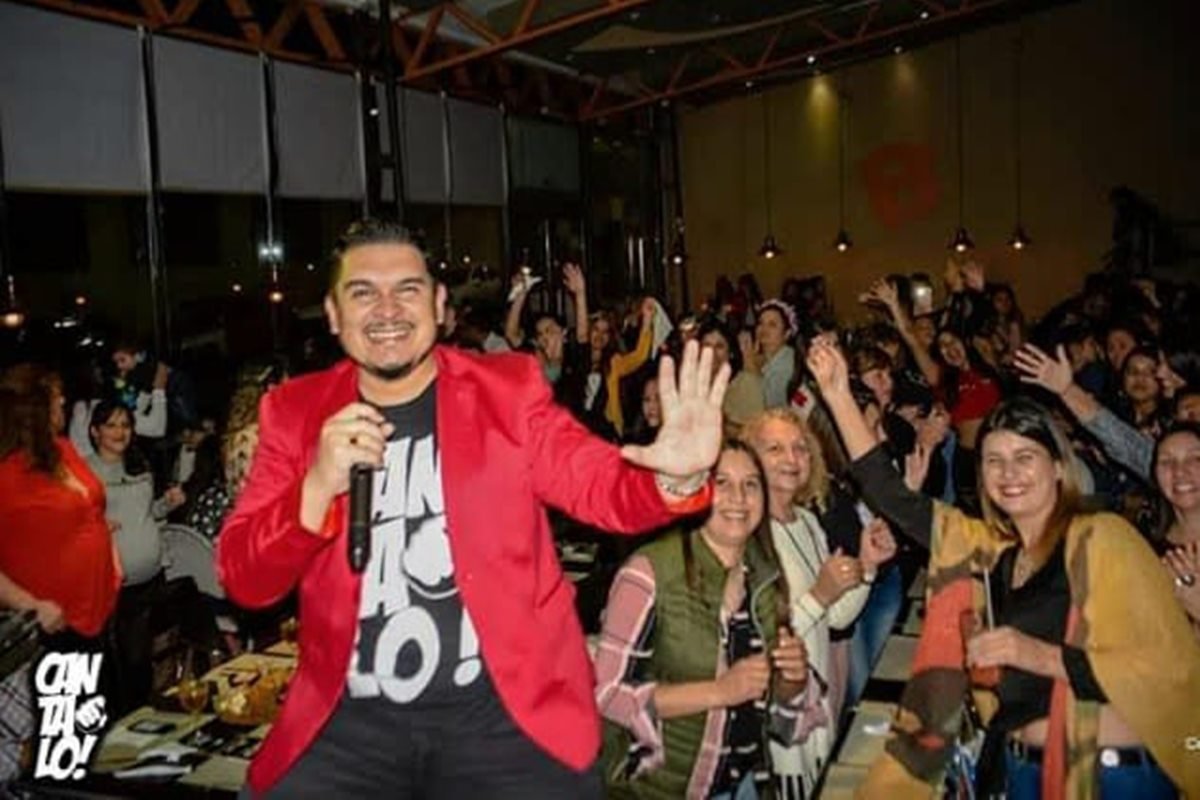 Alejandro Quintana en una de las tantas presentaciones