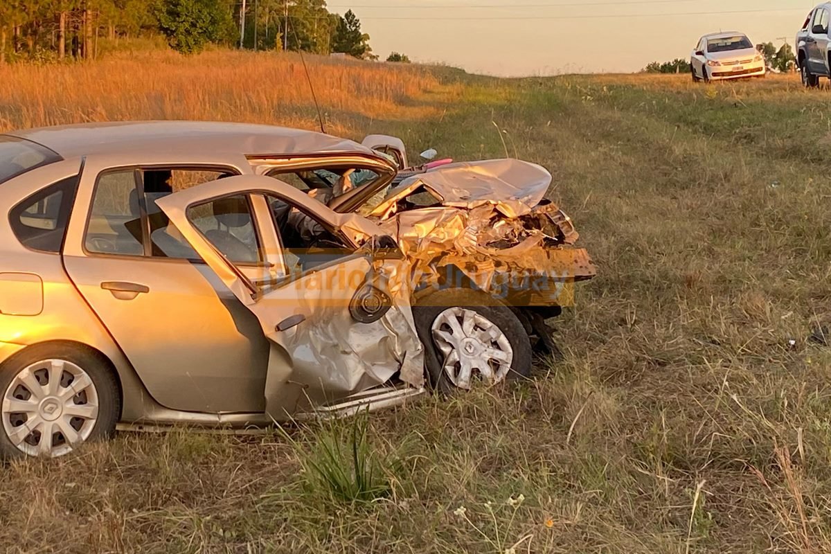 Ell choque sobre sobre la Ruta 015, en la zona norte de Concordia