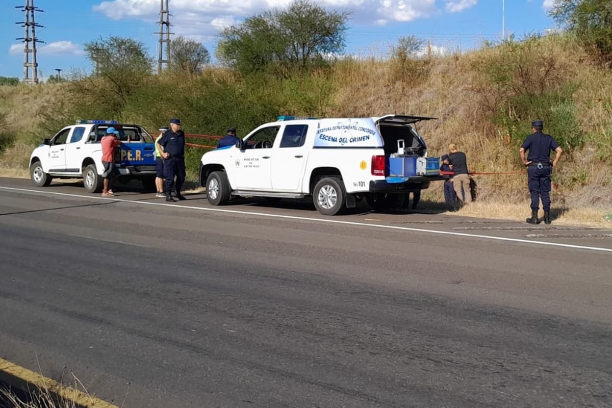 El hallazgo se dio a la alatura del KM 255 de la Ruta 14