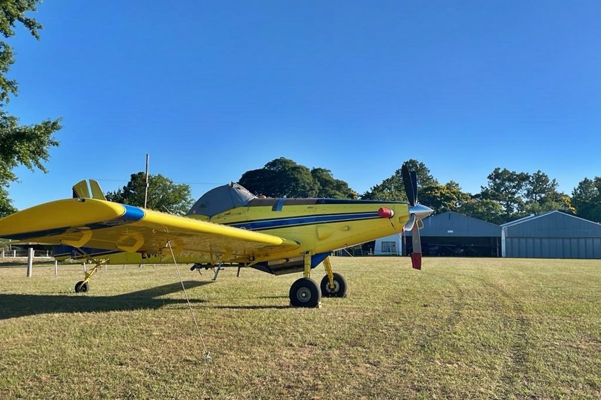 El avi&oacute;n hidrante que tiene como base la ciudad de Concordia.