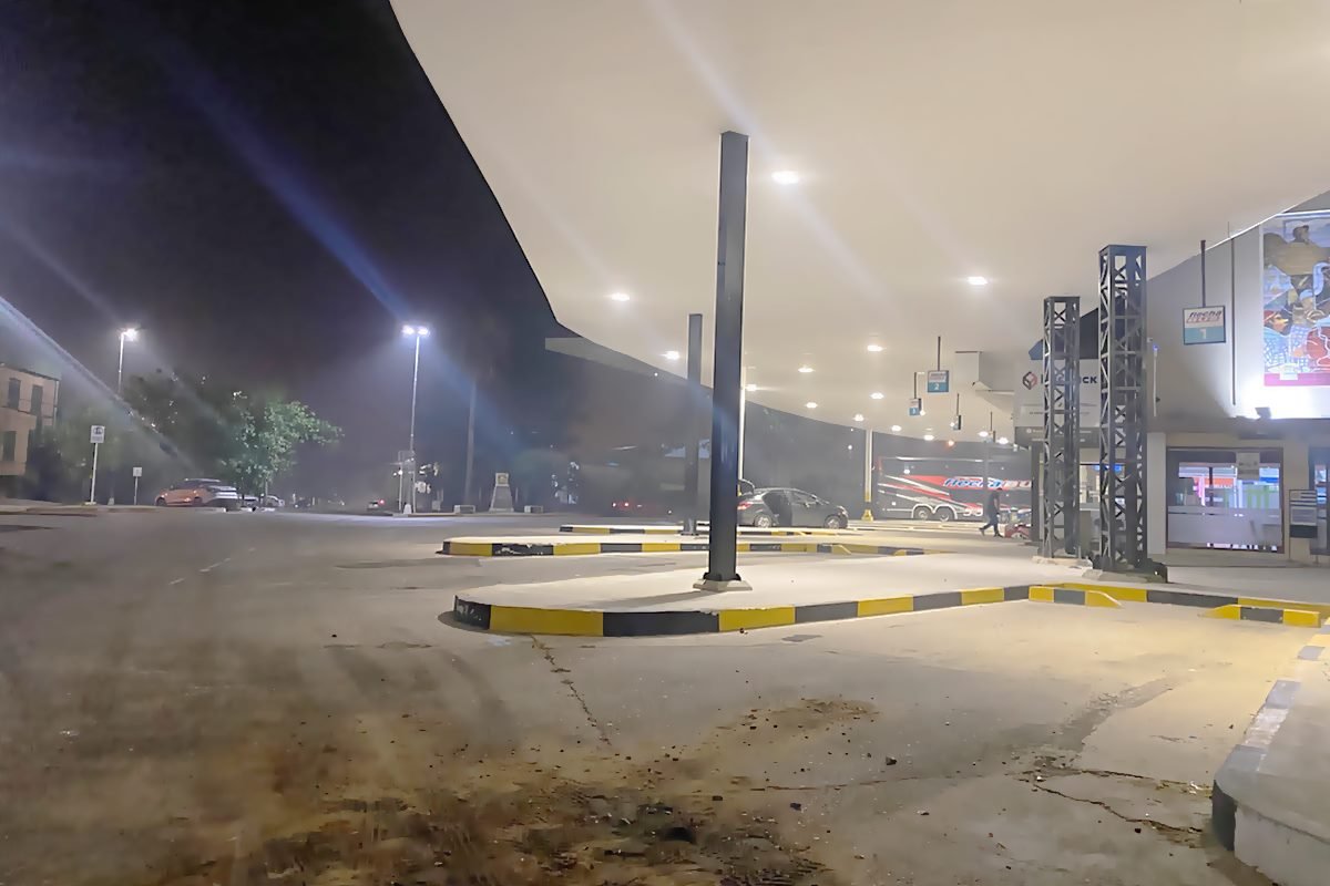 La terminal de &oacute;mnibus fue uno de los lugares donde se percib&iacute;a el humo