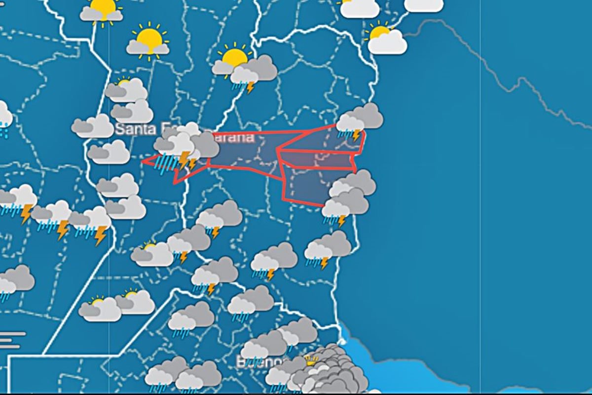 Domingo con alerta naranja por tormentas fuertes para Concordia y gran ...