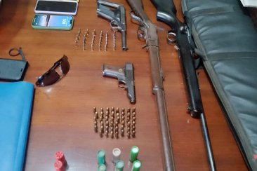 Parte de los elementos secuestrados. Parte de los elementos secuestrados.