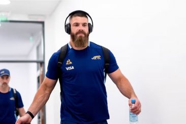 Marcos Kremer concentrado con Los Pumas Marcos Kremer concentrado con Los Pumas