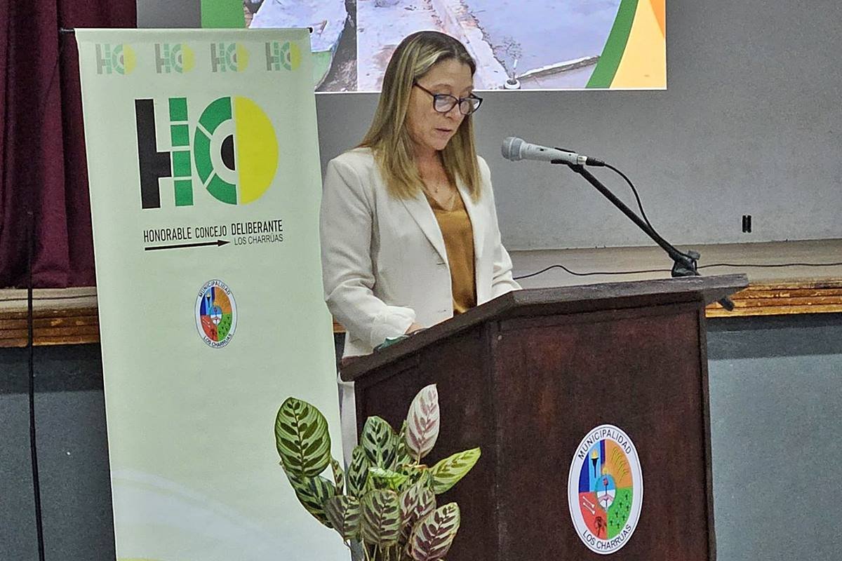 La Presidente Municipal, Andrea Imoberdorff.