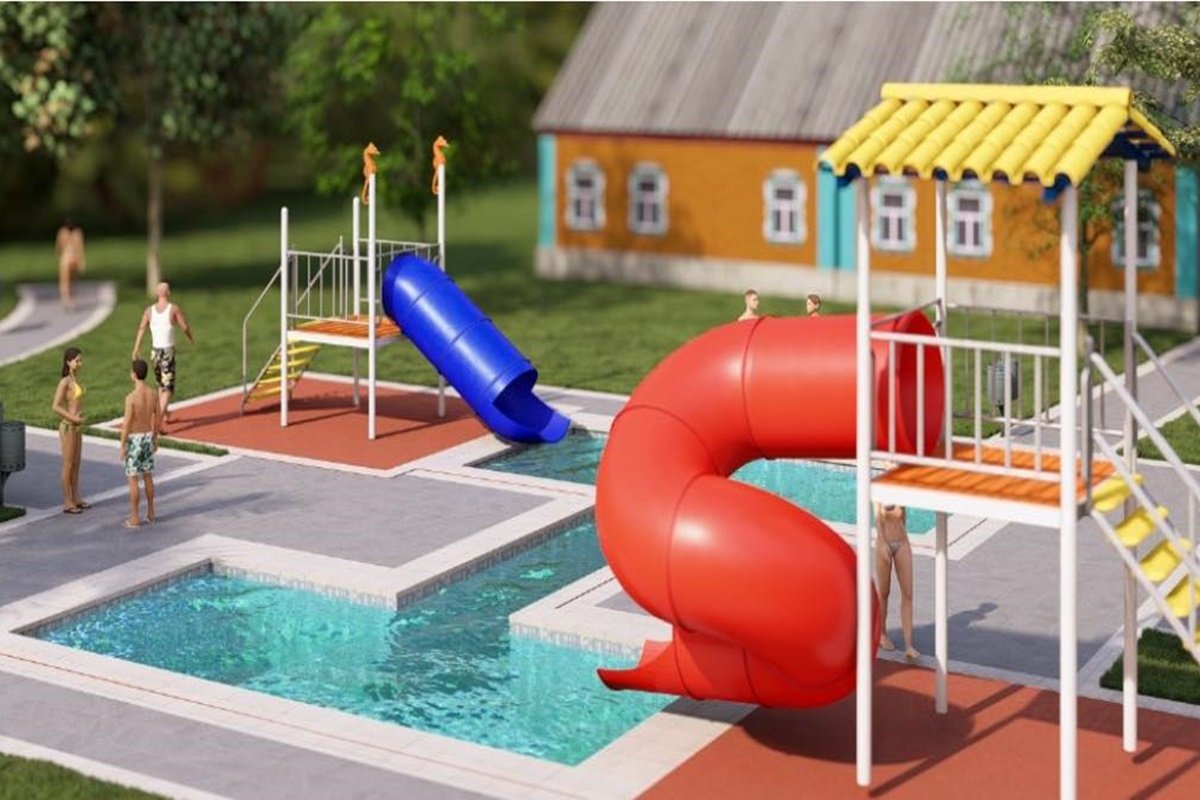 Se trata de nuevo toboganes para las piscinas.