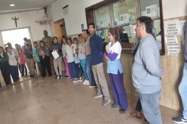 Asamblea, en el nosocomio de la zona sur de Concordia. Asamblea, en el nosocomio de la zona sur de Concordia.