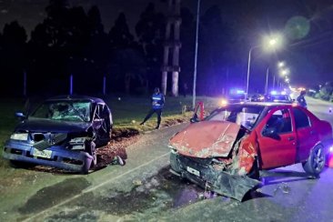 El choque se dio sobre la Ruta 22 El choque se dio sobre la Ruta 22