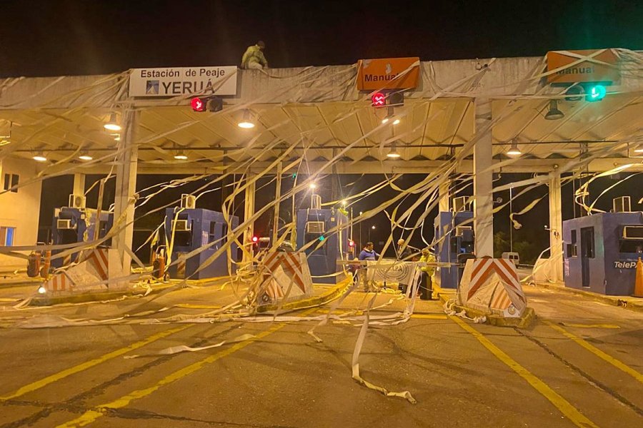 Desde abril que no se cobra peaje en la Ruta 14
