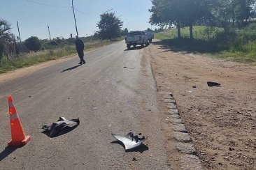 El choque se produjo sobre Avenida Presidente Perón El choque se produjo sobre Avenida Presidente Perón