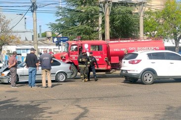 Un choque alertó a una agitada arteria de la ciudad este miércoles. Un choque alertó a una agitada arteria de la ciudad este miércoles.