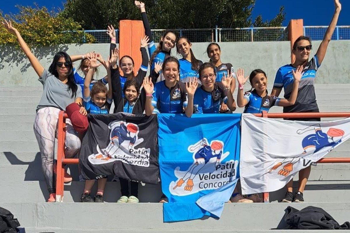 Patinadores conordienses en Mar del Plata.