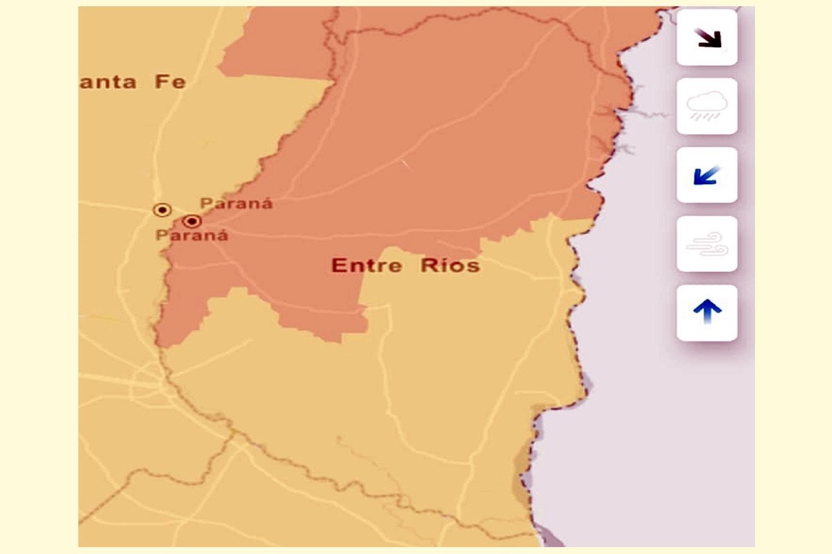 El mapa gráfico difundido por el gobierno nacional. El mapa gráfico difundido por el gobierno nacional.