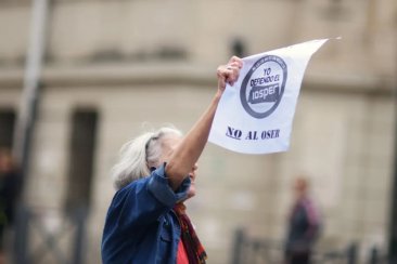 Los manifestantes remarcaron que se trata de un “proyecto privatizador”. Los manifestantes remarcaron que se trata de un “proyecto privatizador”.