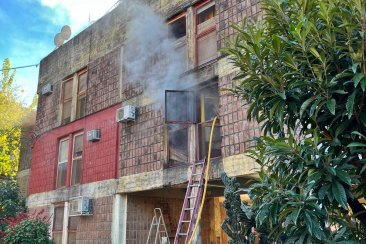 El departamento afectado sufrió importantes destrozos El departamento afectado sufrió importantes destrozos