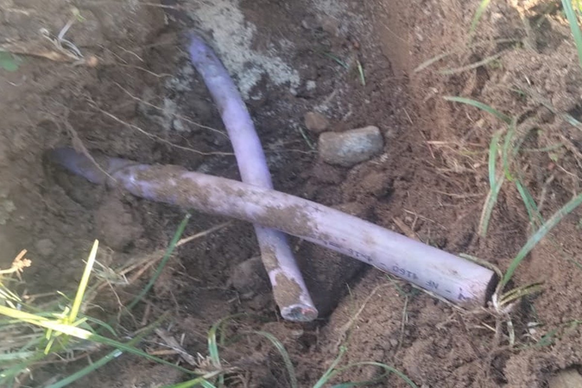 Se detect&oacute; la extracci&oacute;n de alrededor de 25 metros de cableado subterr&aacute;neo.