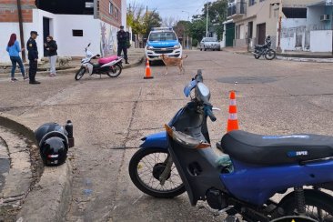 El choque fue en la esquina de calle Tucumán y Bolivia. El choque fue en la esquina de calle Tucumán y Bolivia.