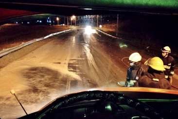 Todo ocurrió durante la noche del domingo, en plena ruta 14. Todo ocurrió durante la noche del domingo, en plena ruta 14.