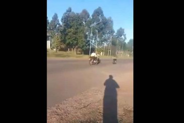 Descontrol y picadas de motos en uno de los accesos a Concordia. Descontrol y picadas de motos en uno de los accesos a Concordia.