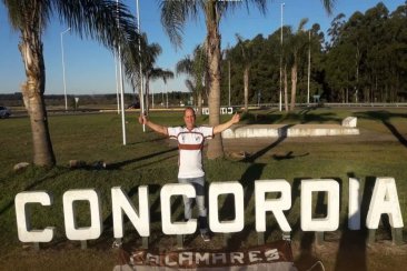 El hincha de Platense festejó en Concordia. El hincha de Platense festejó en Concordia.