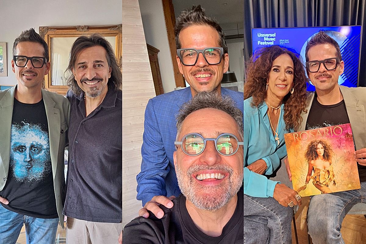 Carlos Rodríguez Puente junto a sus entrevistados en España. Carlos Rodríguez Puente junto a sus entrevistados en España.