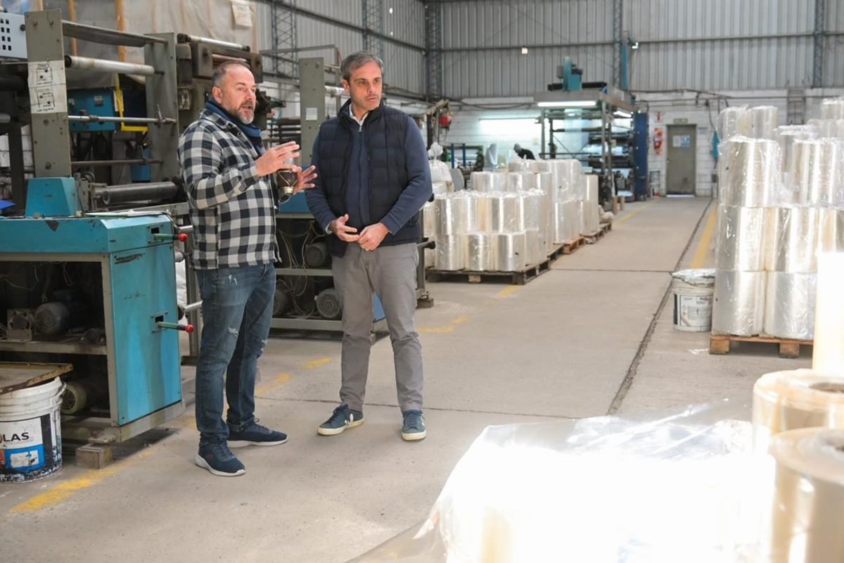 Michel visitó una empresa en Larroque, departamento Gualeguaychú.