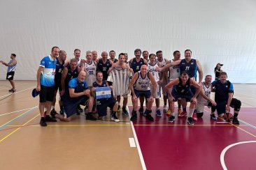 El conjunto argentino luego del triunfo de es este miércoles ante Grecia. El conjunto argentino luego del triunfo de es este miércoles ante Grecia.