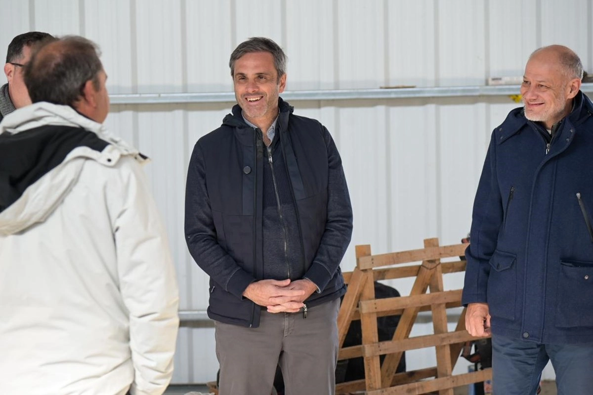 Guillermo Michel y Andrés Sabella en la visita a Crespo Guillermo Michel y Andrés Sabella en la visita a Crespo