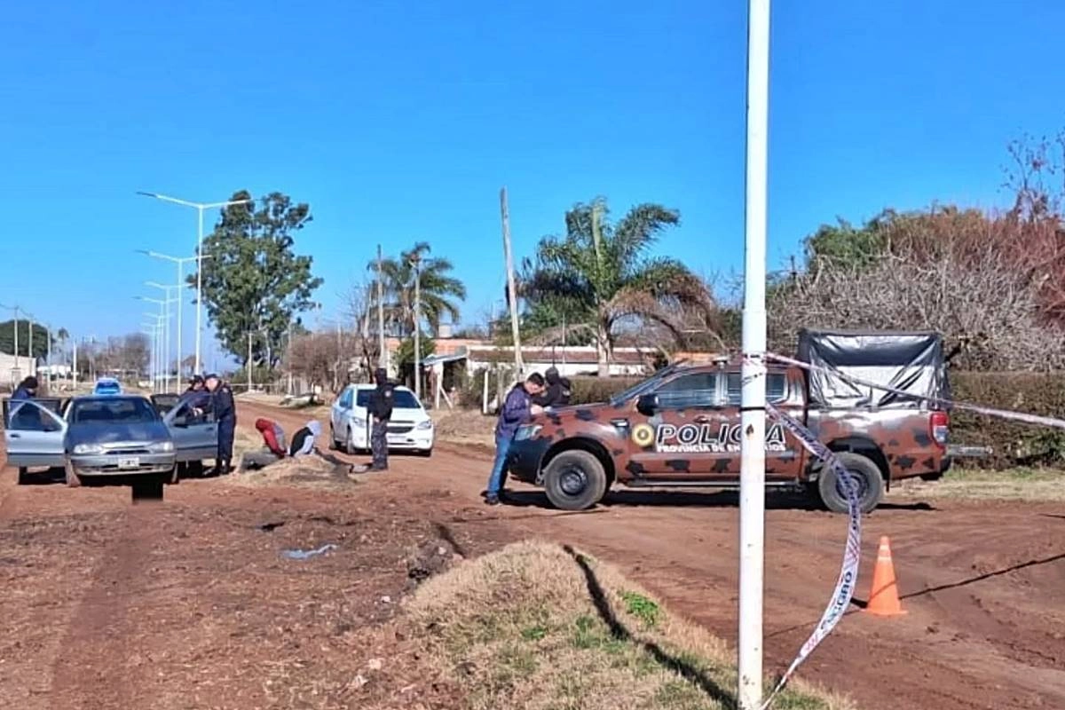 El auto fue detenido en zonas aledañas a la ruta 18. El auto fue detenido en zonas aledañas a la ruta 18.
