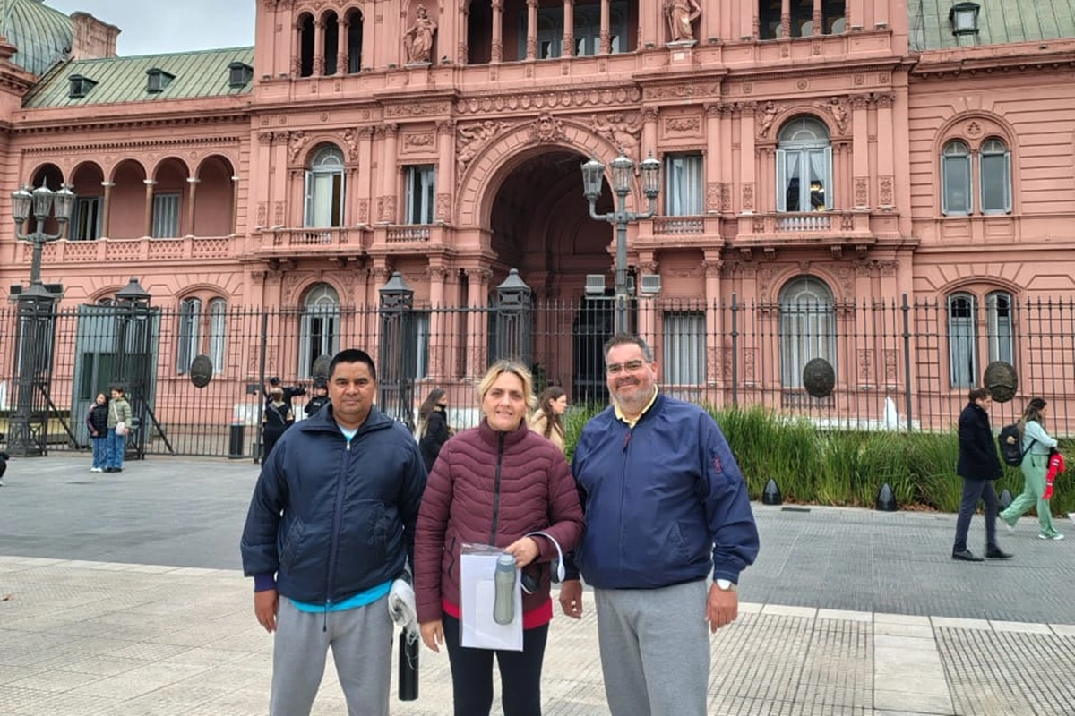 Los caminantes llegaron este martes a la Casa Rosada este martes. Los caminantes llegaron este martes a la Casa Rosada este martes.