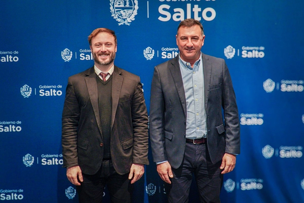 Azcué y Albisu en la reunión de este miércoles en Salto Azcué y Albisu en la reunión de este miércoles en Salto