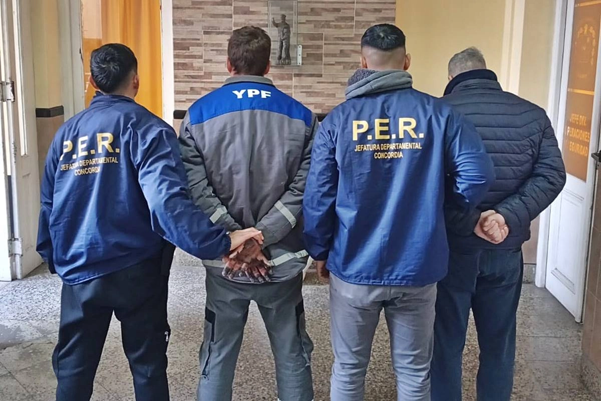 Pared y Escayola detenidos por el asalto en la ruta 14. Pared y Escayola detenidos por el asalto en la ruta 14.