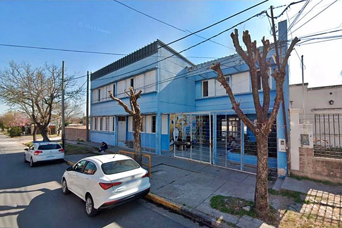 La escuela donde un alumno llevó un arma. La escuela donde un alumno llevó un arma.