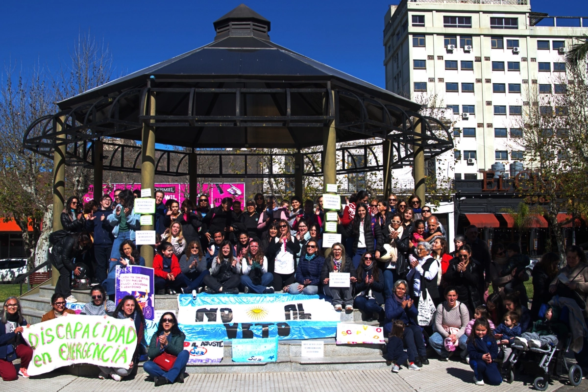 Concordia protestó contra el veto de Milei. Concordia protestó contra el veto de Milei.