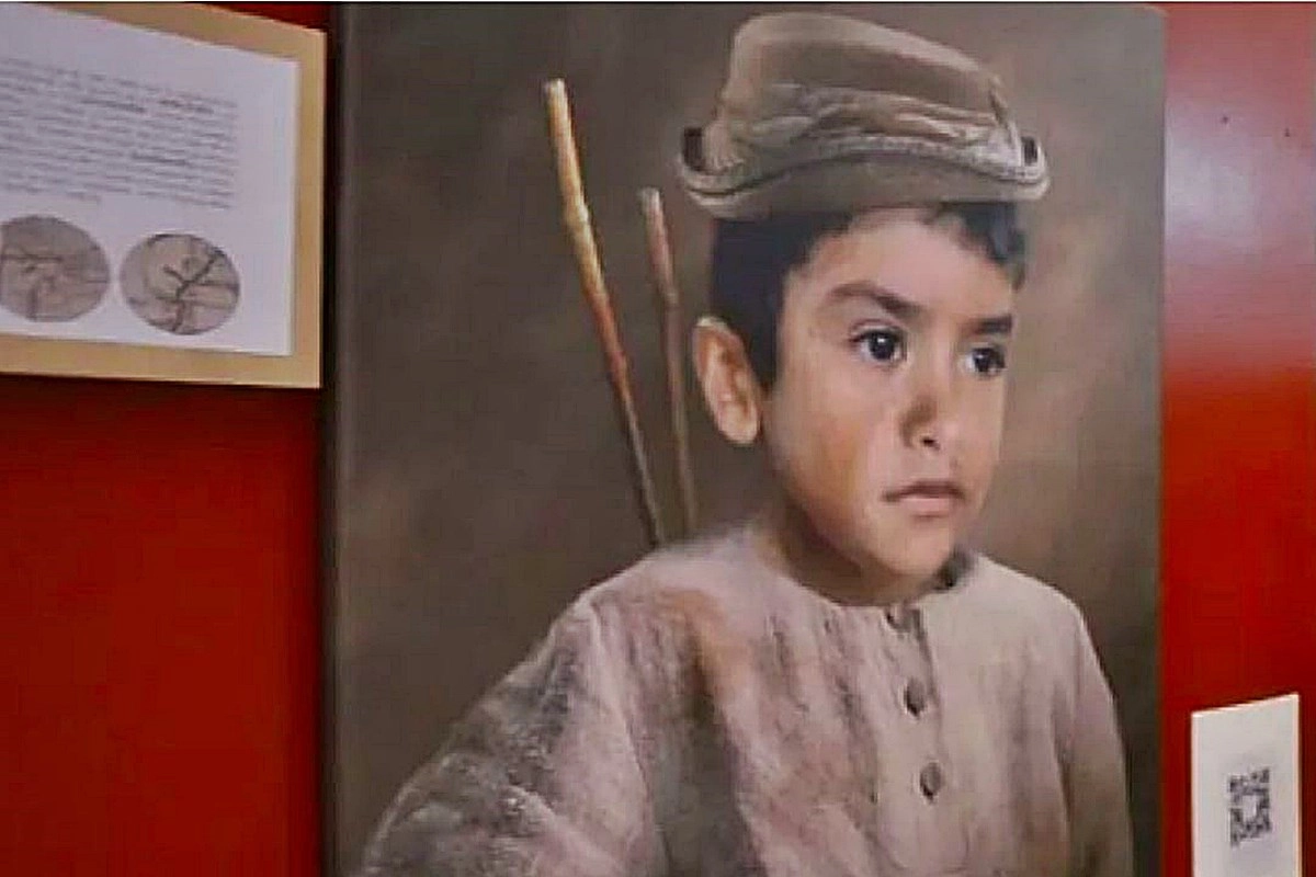 San Martín niño, pintura recreativa del artista Ramiro Ghigliazza San Martín niño, pintura recreativa del artista Ramiro Ghigliazza