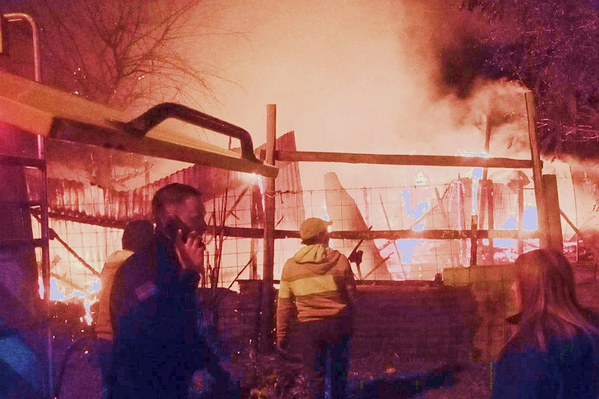 El fuego provocó destrozos totales. El fuego provocó destrozos totales.
