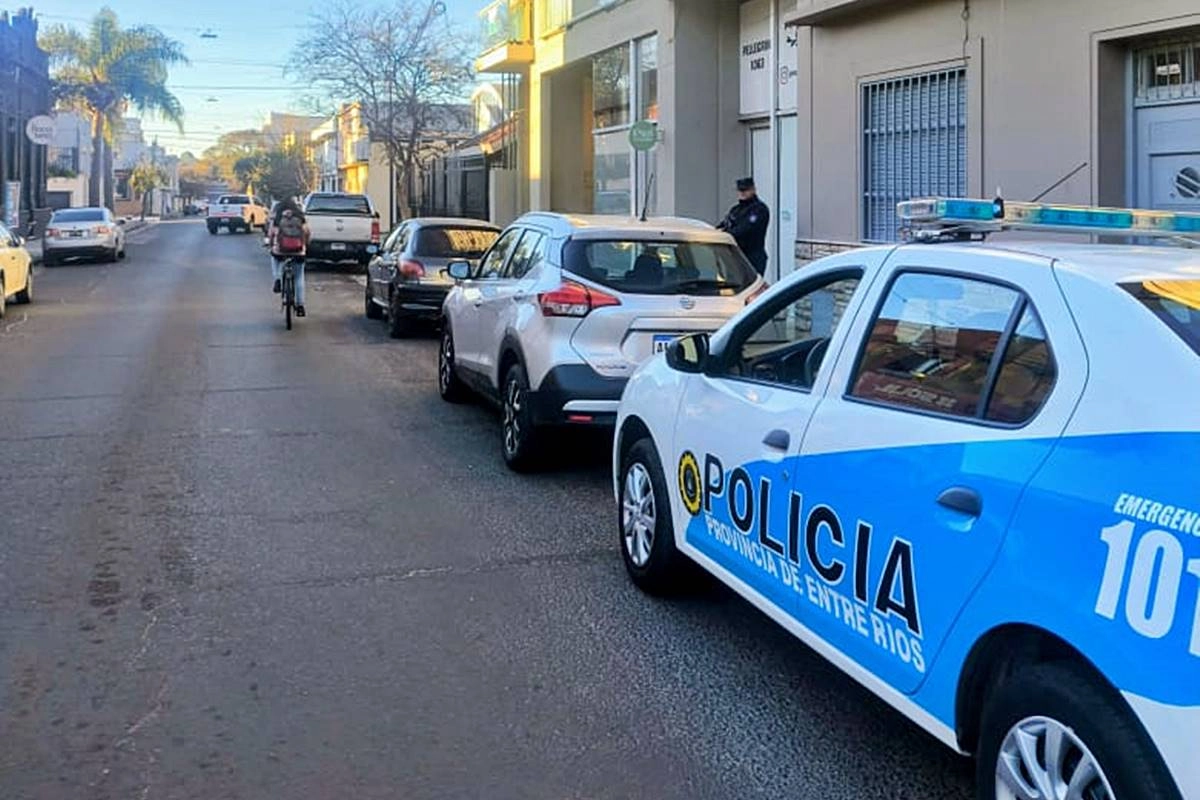El choque se produjo por calle Pellegrini. El choque se produjo por calle Pellegrini.