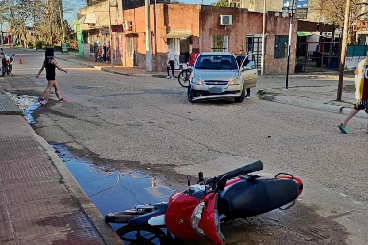 El impacto ocurrió durante este jueves, en Concordia. El impacto ocurrió durante este jueves, en Concordia.