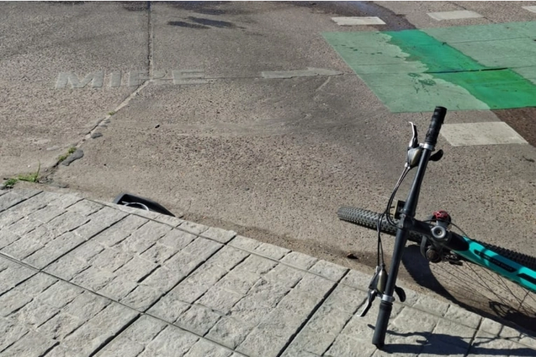 Un ciclista resultó lesionado tras un siniestro vial en Concordia