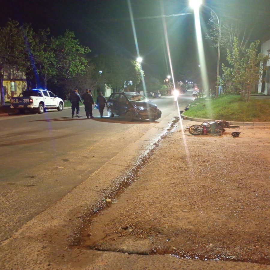 El accidente ocurrió durante la noche de este jueves.
