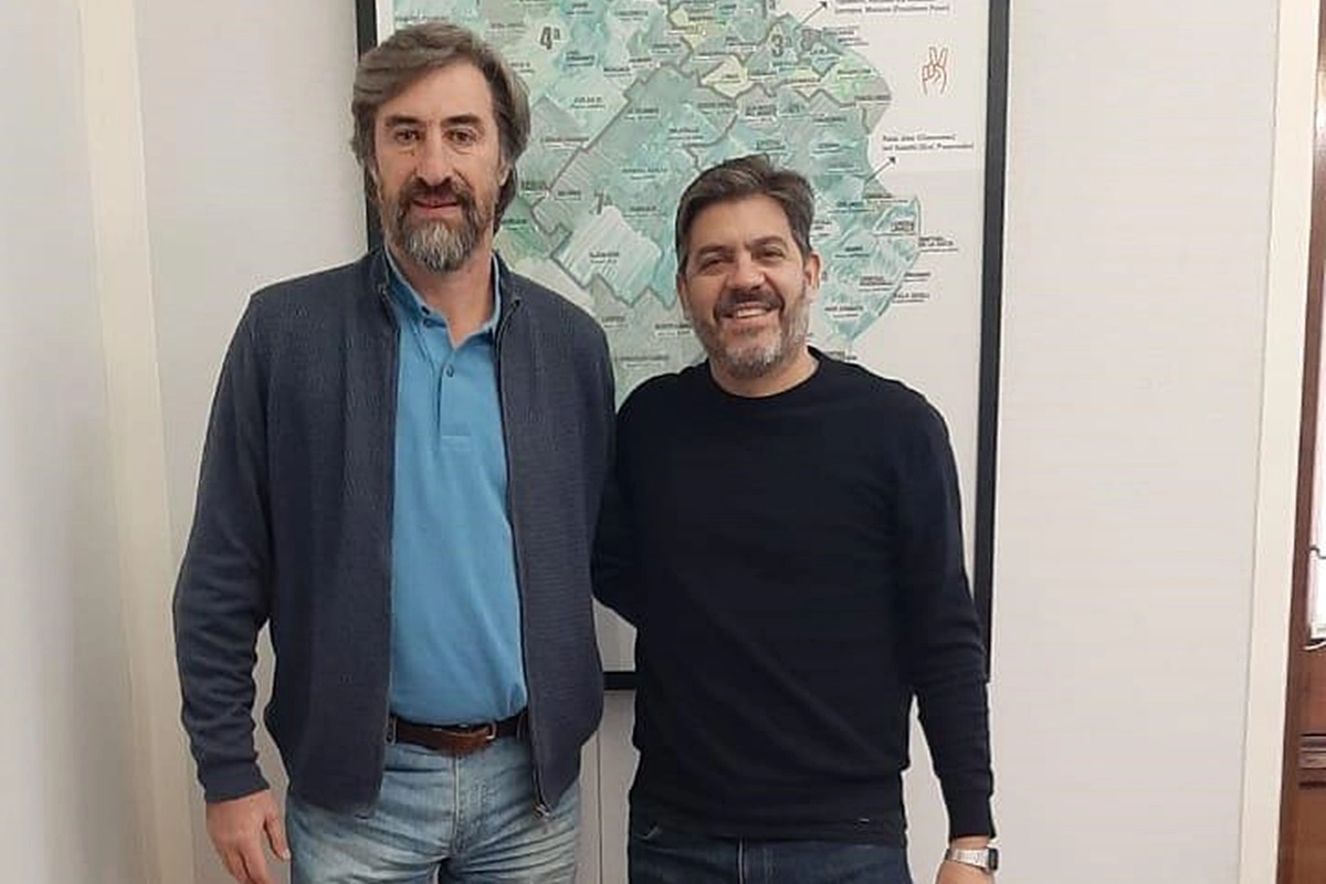 Ángel Giano y Carlos "Carli" Bianco, el Ministro de Gobierno de Axel Kicillof. Ángel Giano y Carlos "Carli" Bianco, el Ministro de Gobierno de Axel Kicillof.