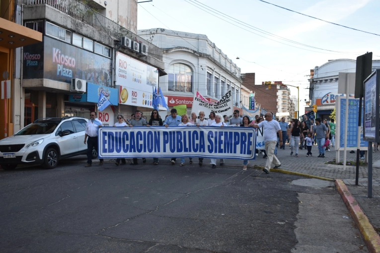 Las voces concordienses en la marcha de este miércoles