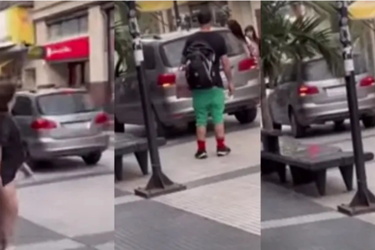 Tomó como atajo la peatonal de una ciudad entrerriana porque "llegaba tarde al trabajo"