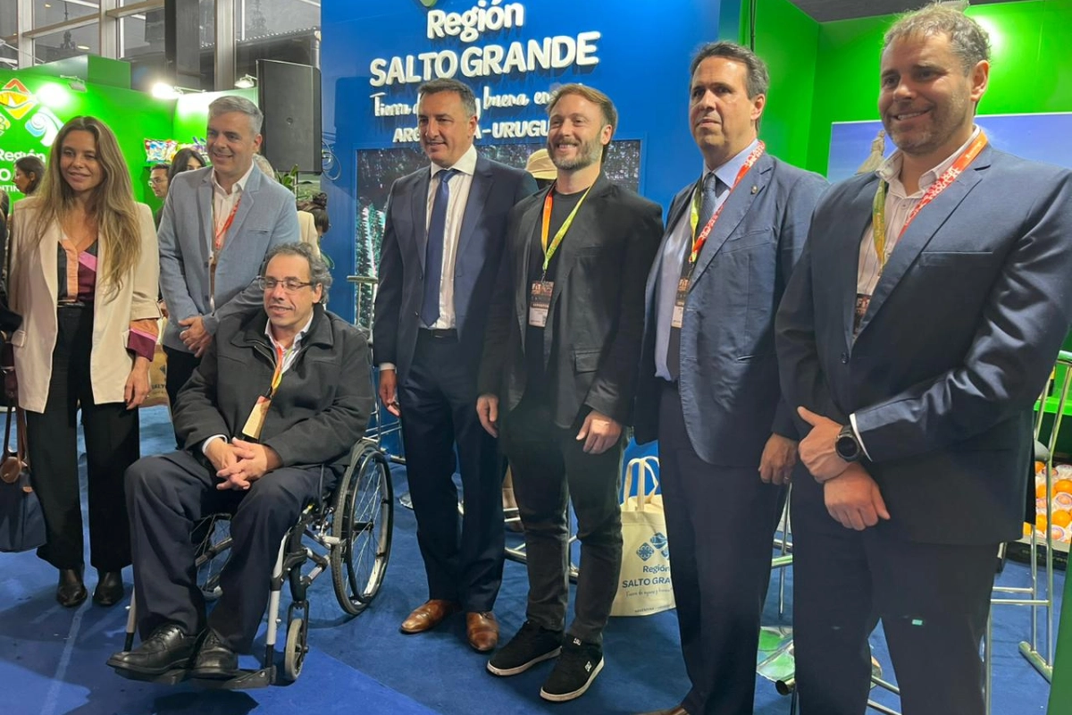 Con la binacionalidad como principal característica se presentó el stand de Salto Grande. Con la binacionalidad como principal característica se presentó el stand de Salto Grande.