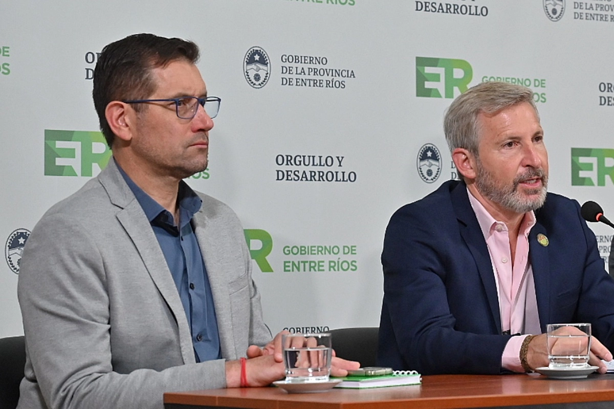 Uriel Brupbacher y el gobernador Rogelio Frigerio Uriel Brupbacher y el gobernador Rogelio Frigerio