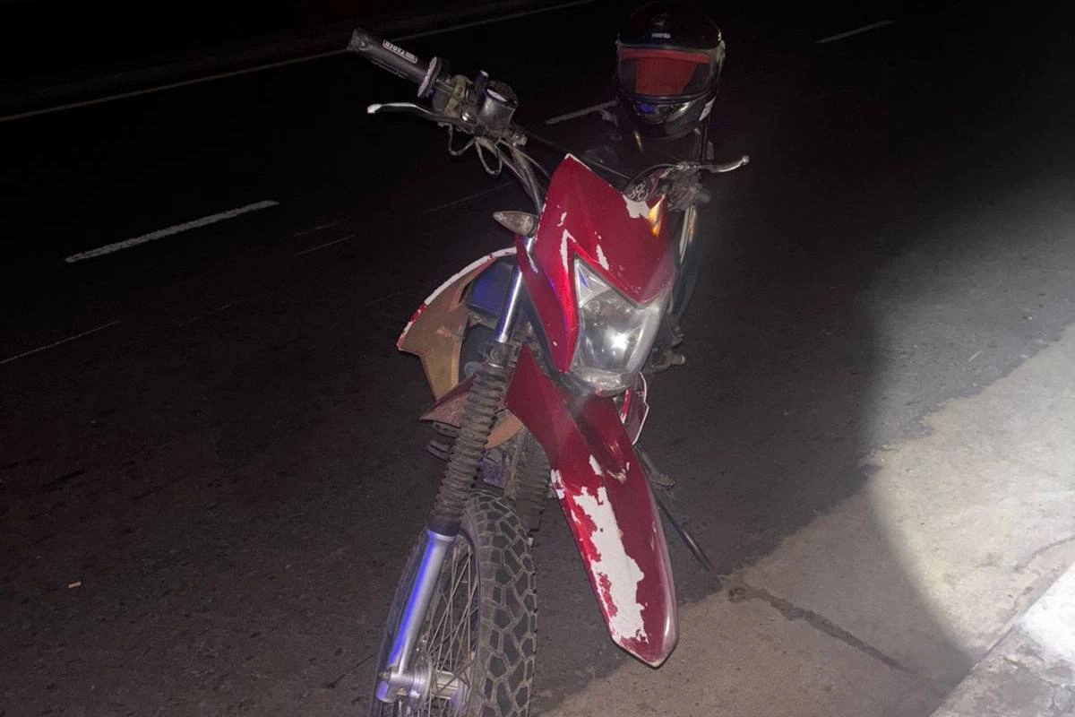 La moto interviniente en el accidente. La moto interviniente en el accidente.