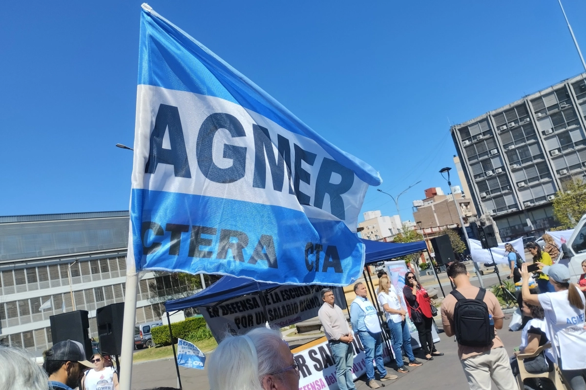 Reclamo del gremio docente.