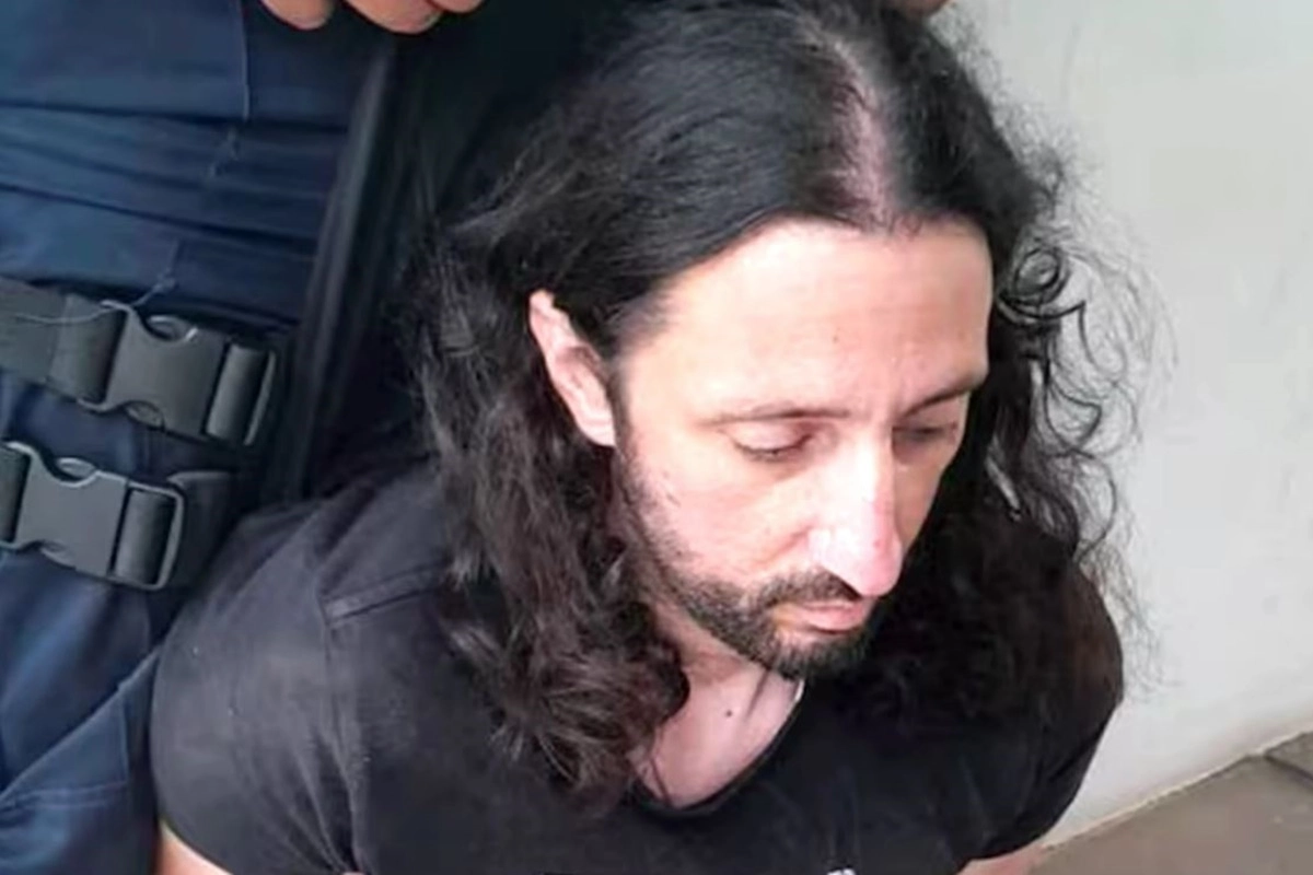 Pablo Laurta al ser detenido en Gualeguaychú Pablo Laurta al ser detenido en Gualeguaychú