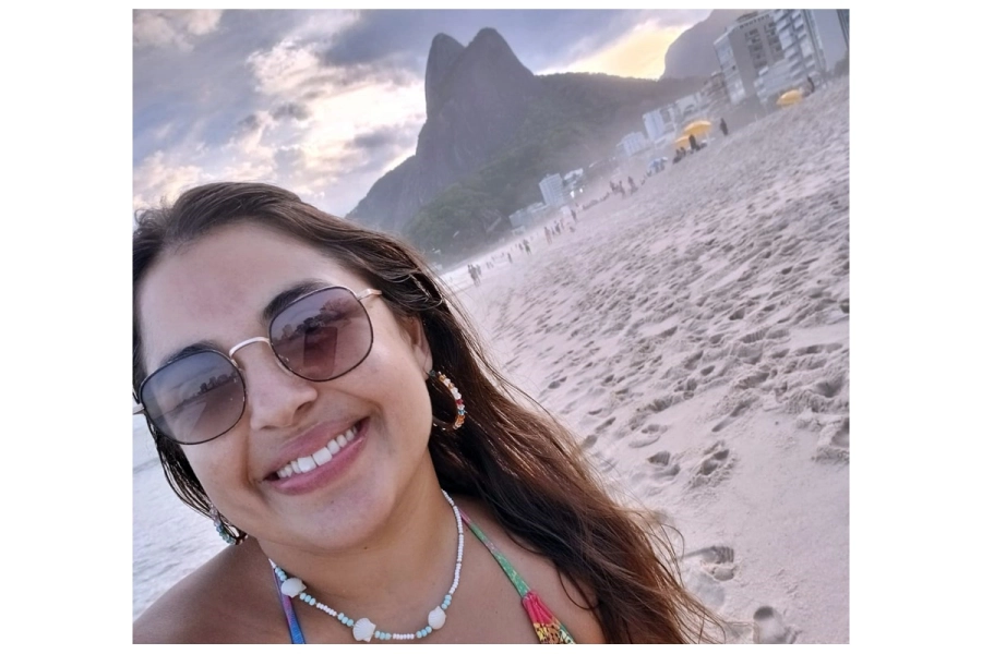 Vero Rojas en la ciudad en la que vive desde hace un par de a&ntilde;os.