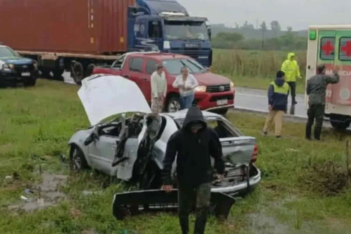 Un bebé falleció, tras el siniestro vial. Un bebé falleció, tras el siniestro vial.